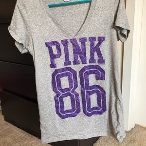 V neck T-shirt Victoria’s Secret Pink 86